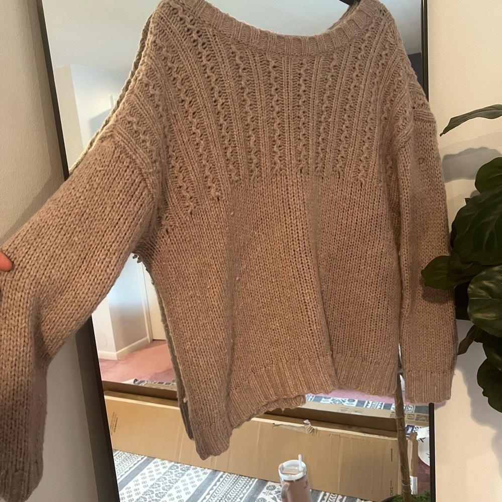 Cable knit cozy sweater